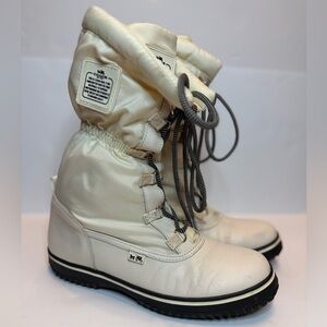 Coach Sage Lace Up Snow Mid-Calf Winter Boots Size EU 33 US 8B